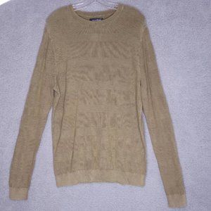 Treasure & Bond Womens Pullover Sweater Olive Green Textured Crew‎ Neck M New
